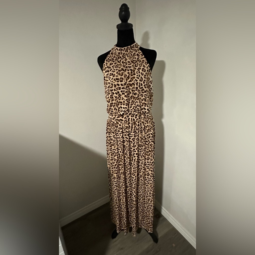 Leopard Print Maxi Dress